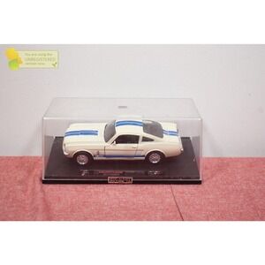 New Ray Shelby Mustang GT350 Diecast 1:32 Scale White/Blue Stripe